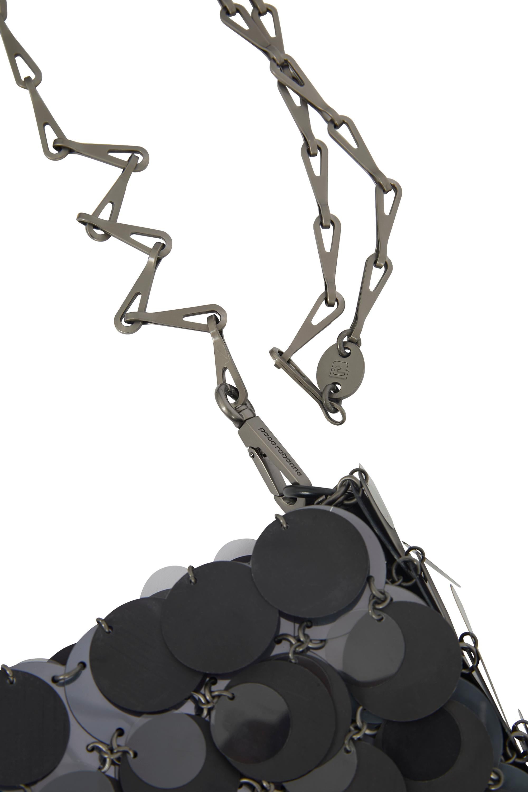 Nero Borsa Paco Rabanne Disco Nano Nera in vendita