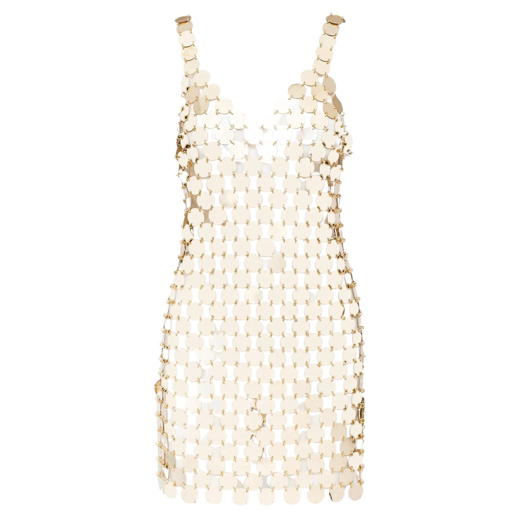 Abito Paco Rabanne a dischi rodoidi fai da te - anni '60
