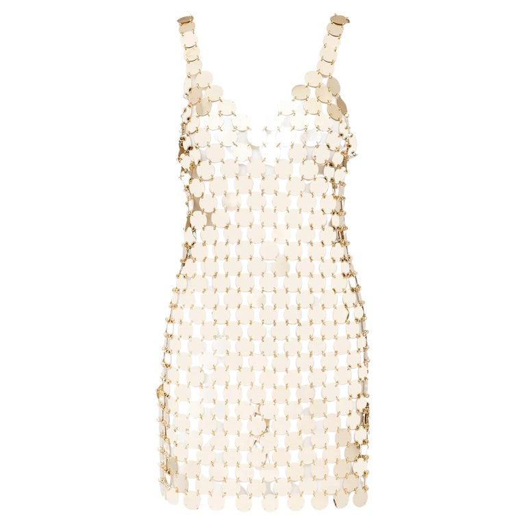 Paco Rabanne Rhodoid Disc DIY Dress '60s For Sale at 1stDibs