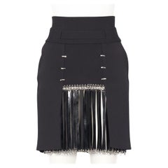 Paco Rabanne Runway Lederfransenrock - Manish Arora FW 2012 - Look 35