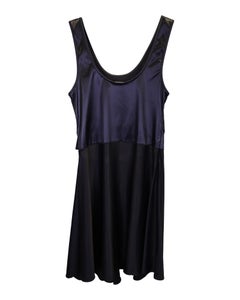 Paco Rabanne Scoop Neck Mini Dress in Black Viscose