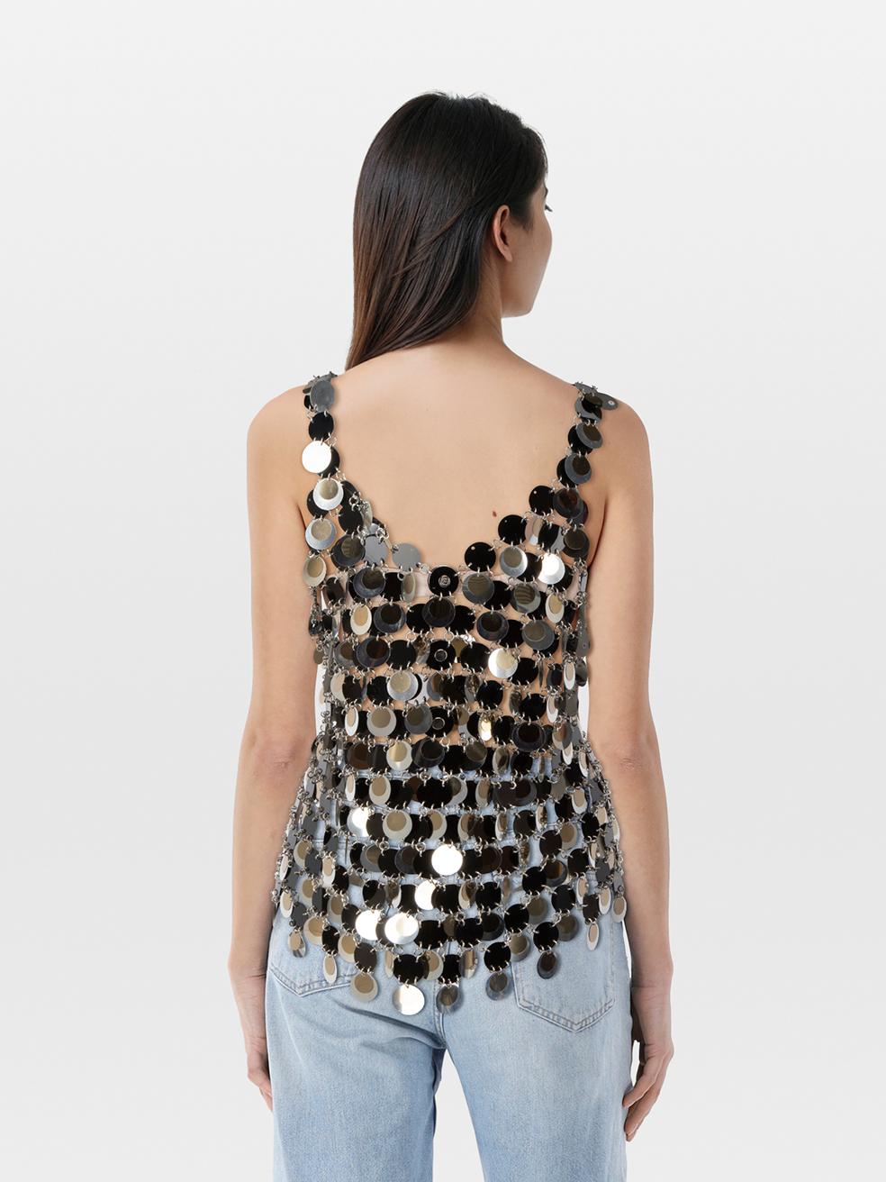 CONDIZIONE: molto buona. L'usura della parte superiore è minima. Leggeri graffi sulle paillettes di questo articolo usato di rivendita di Paco Rabanne. Si prega di notare che l'etichetta di composizione è mancante.
 

 Dettagli
 

 

 Multicolore
