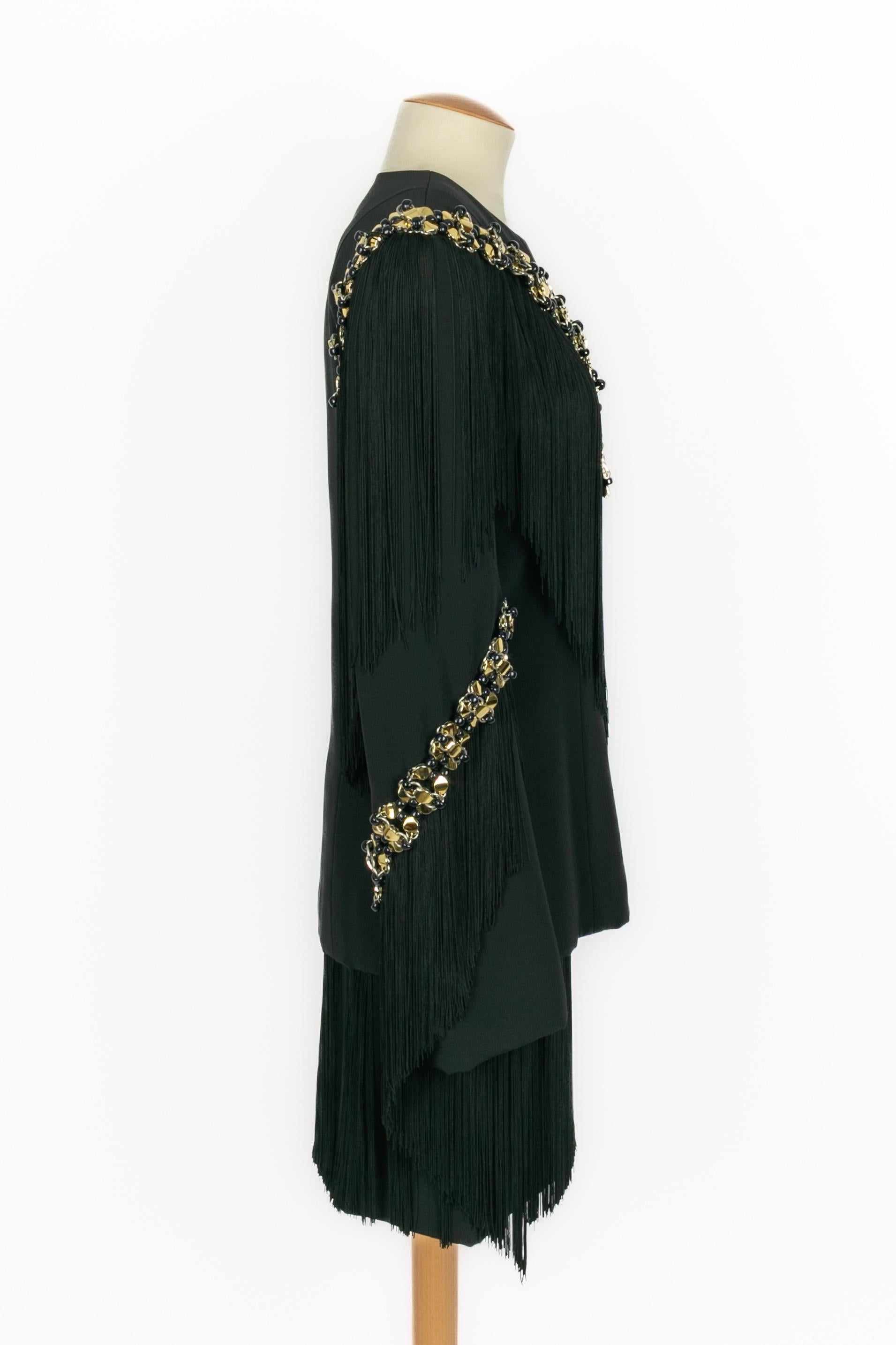 Nero Paco Rabanne set Haute Couture Inverno 1994 in vendita