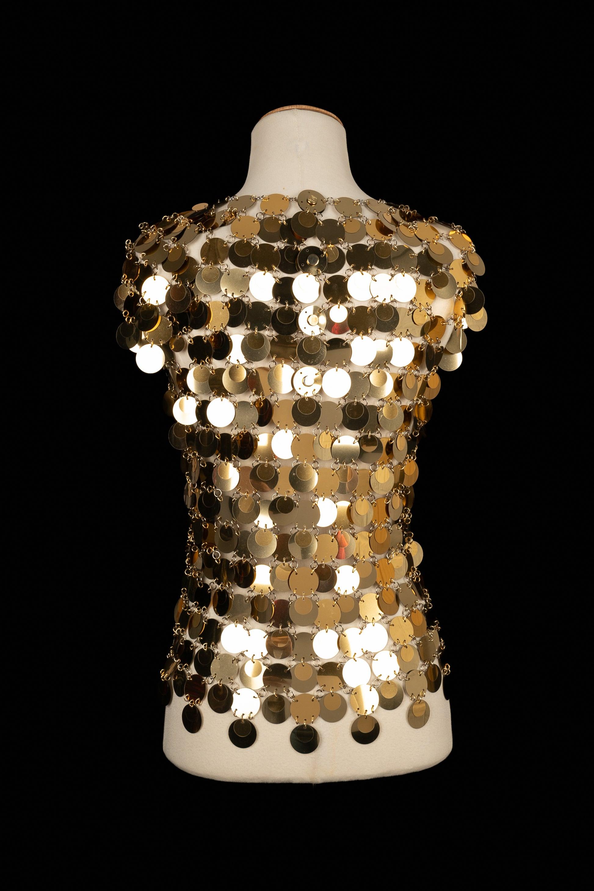 Paco Rabanne Set of Top and Skirt In Good Condition For Sale In SAINT-OUEN-SUR-SEINE, FR