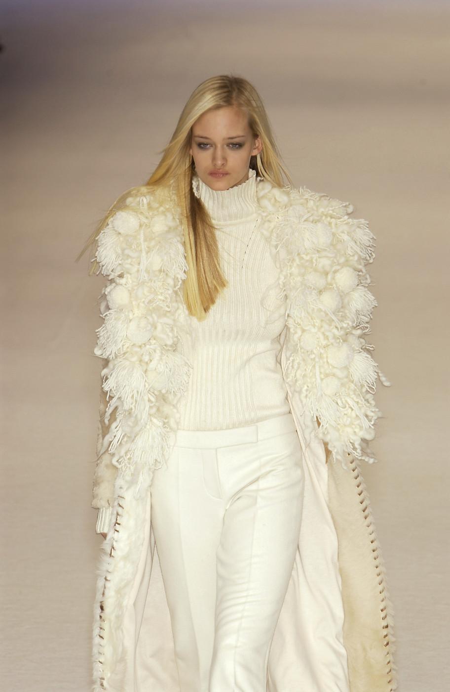 Paco Rabanne sheepskin, goat and pony hair patchwork coat, fw 2002 2