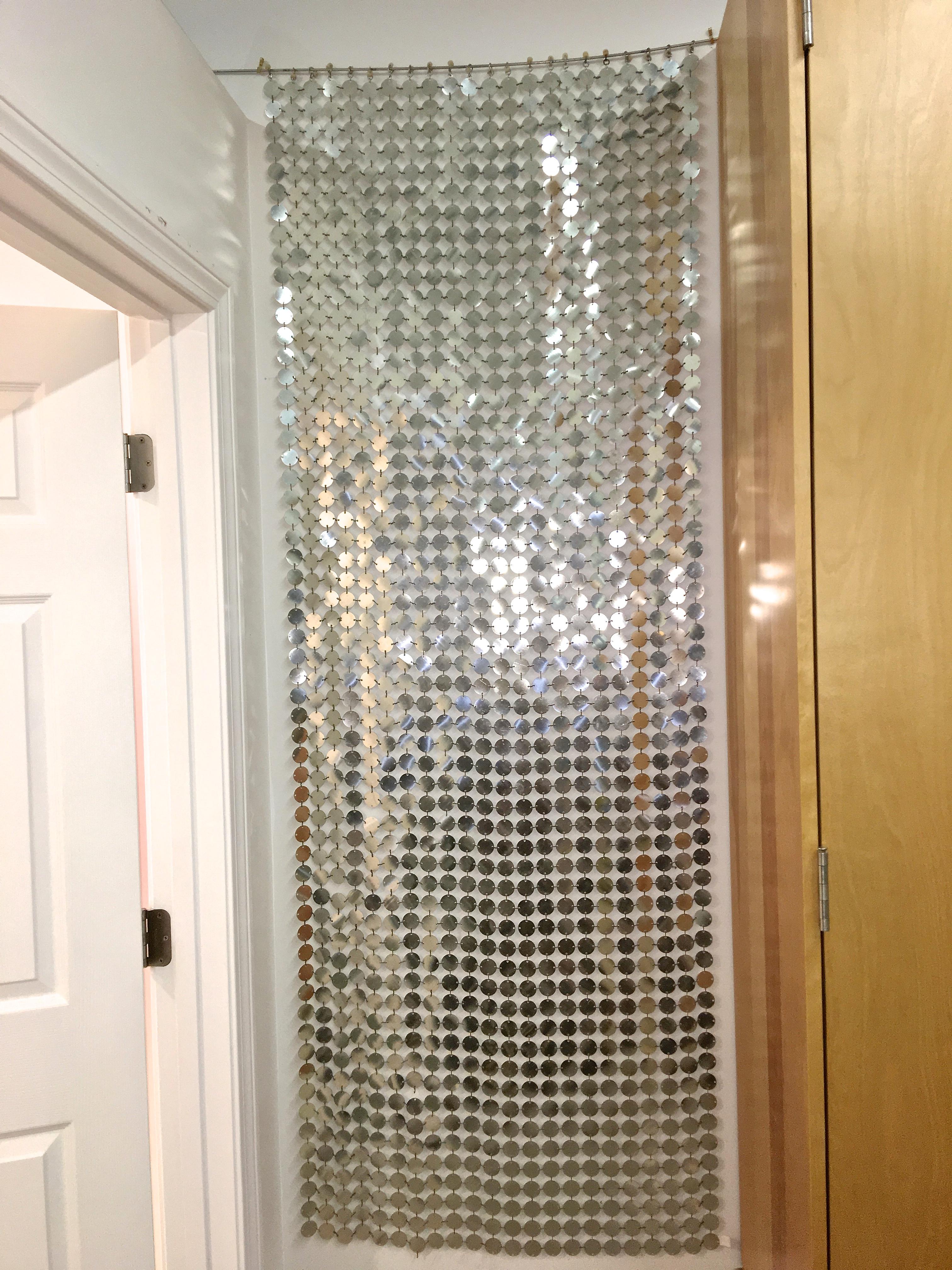Paco Rabanne Silver Disk Space Curtain at 1stDibs