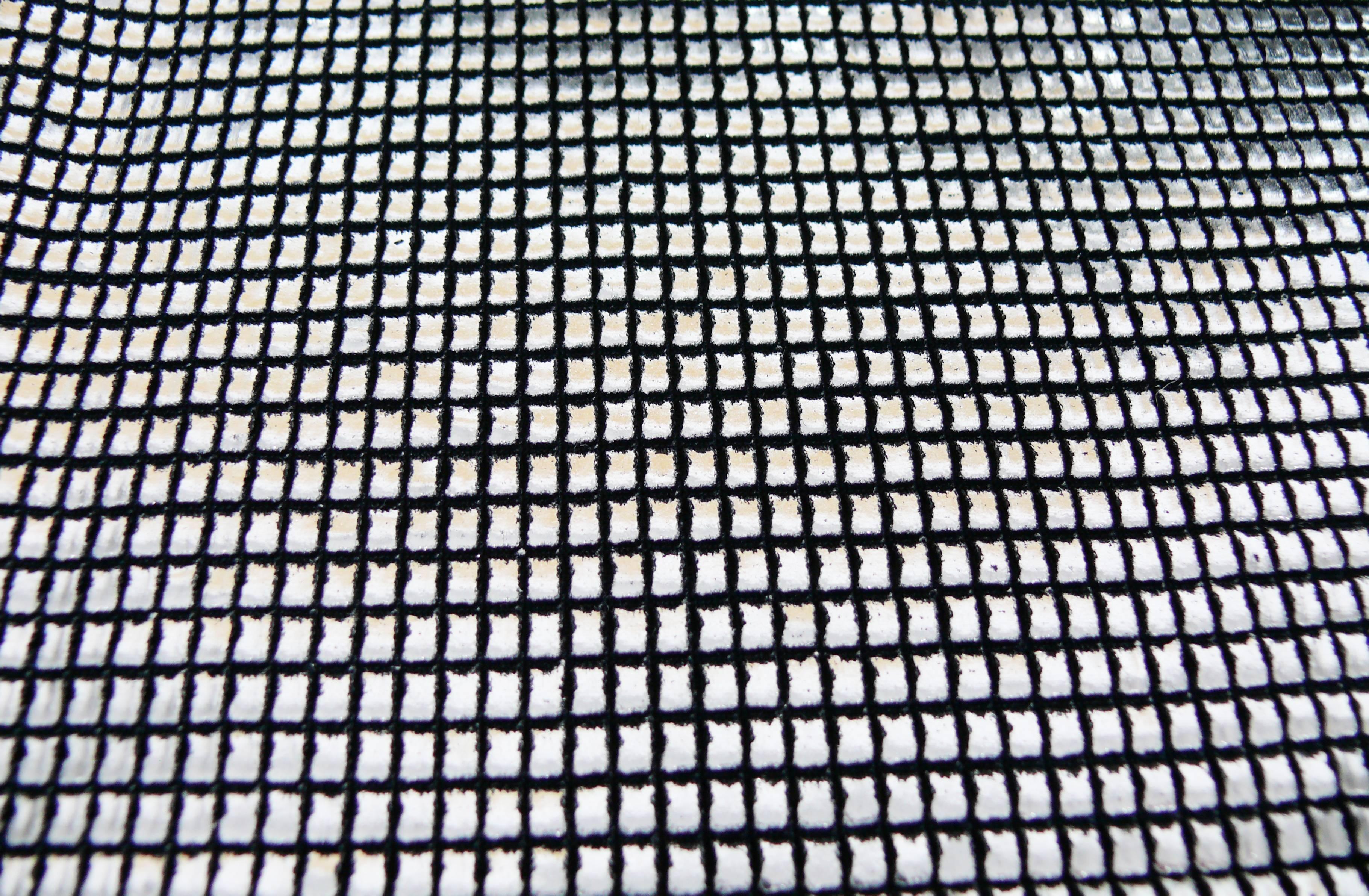 Paco Rabanne Silver Foil Grid Maxi Dress 1