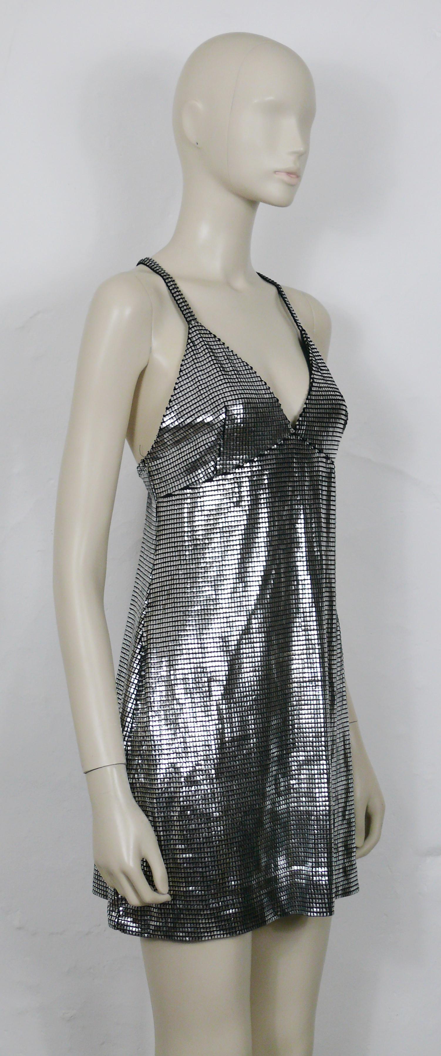 paco rabanne silver dress