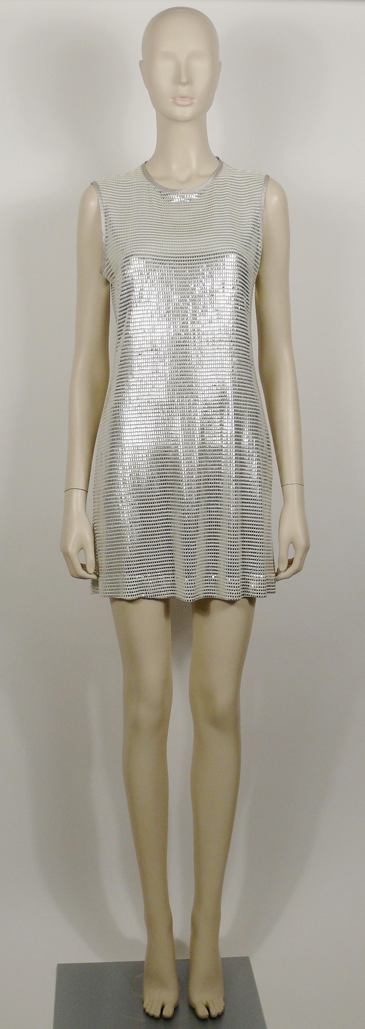 paco rabanne silver dress