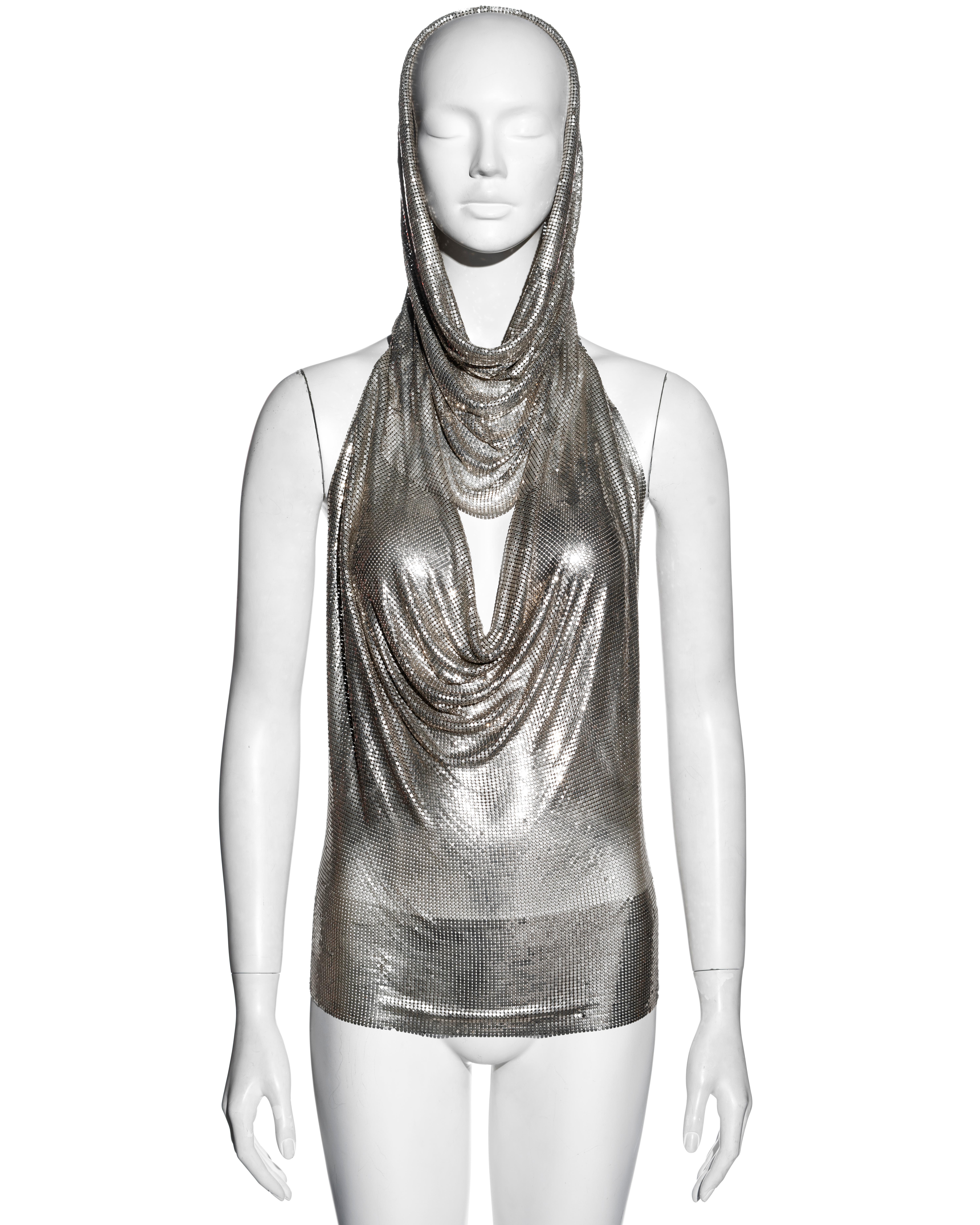 hooded chainmail top