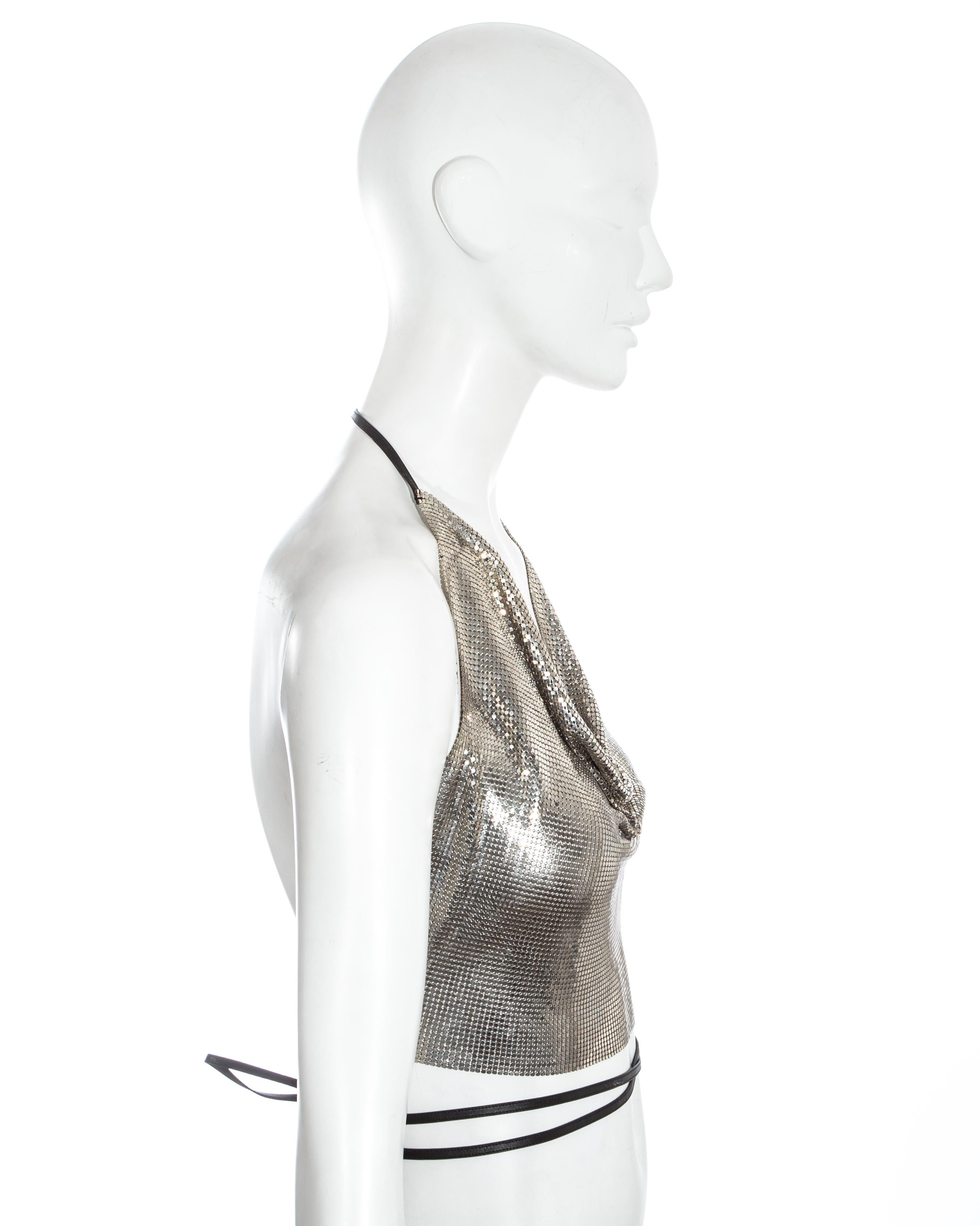 silver halter top