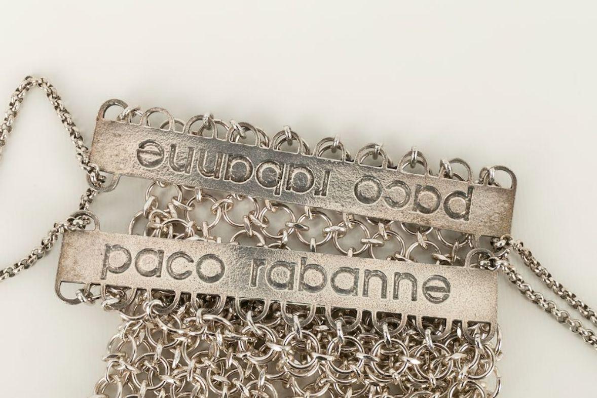 Paco Rabanne versilberte Metalltasche im Zustand „Hervorragend“ im Angebot in SAINT-OUEN-SUR-SEINE, FR