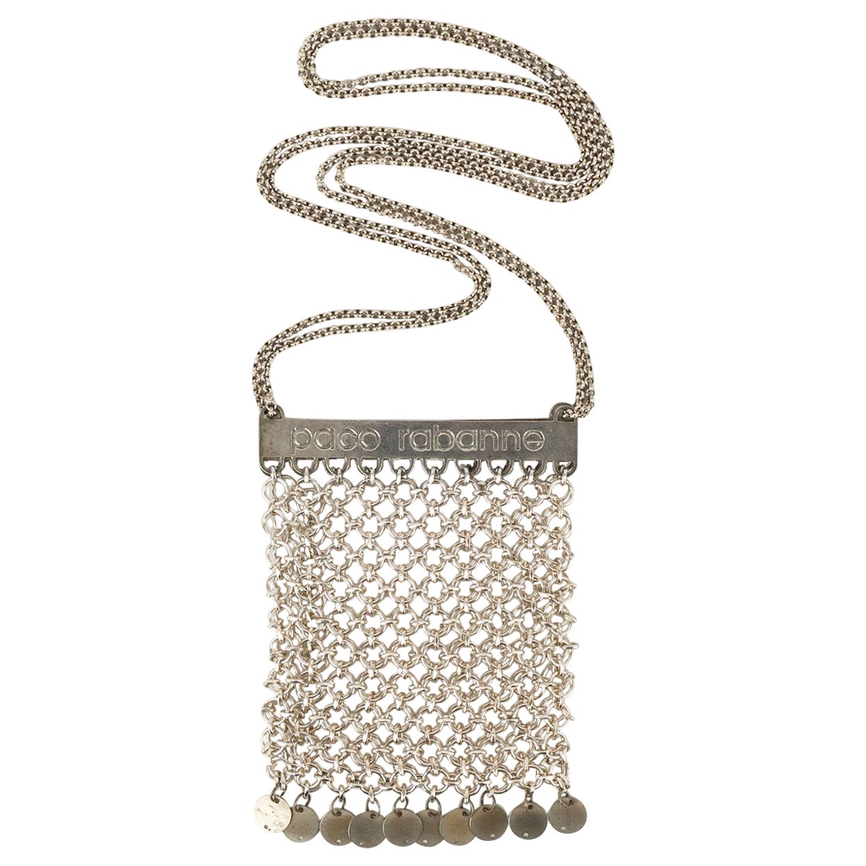 Paco Rabanne Silver-Plated Metal Bag