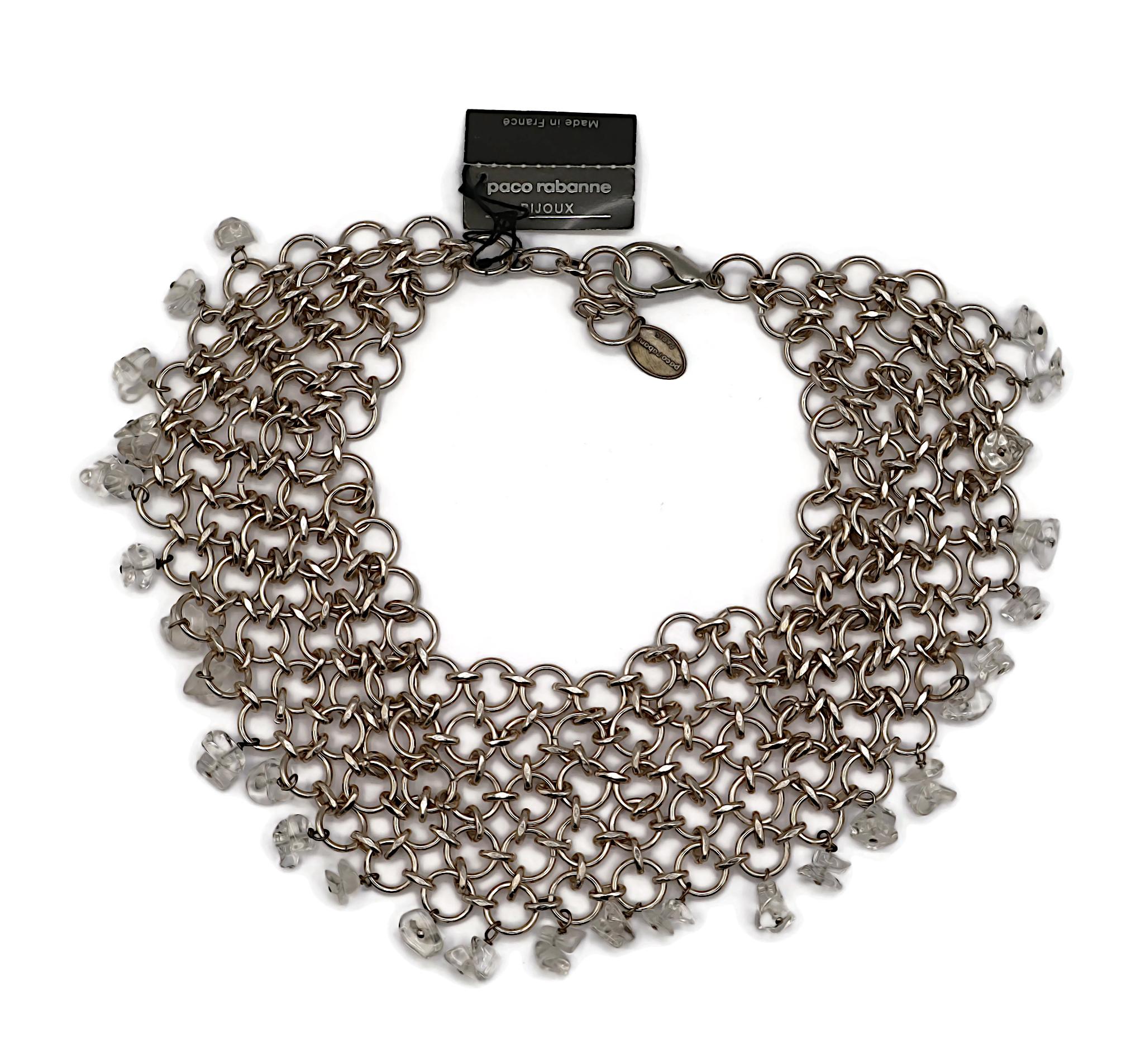 PACO RABANNE Collana in maglia d'argento In condizioni buone in vendita a Nice, FR