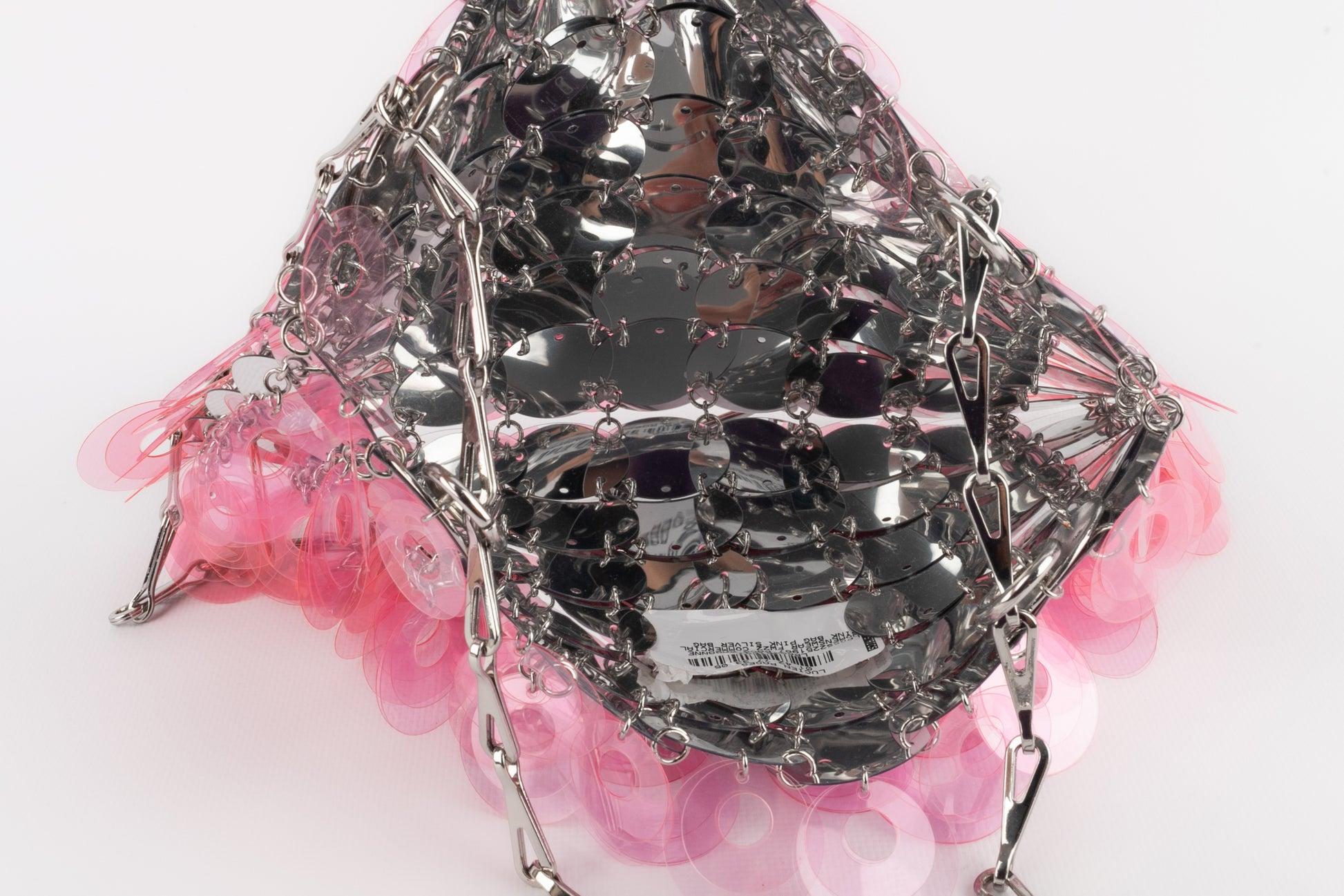 Paco Rabanne Silvery and Transparent Pink Pastilles Bag, 2022 1