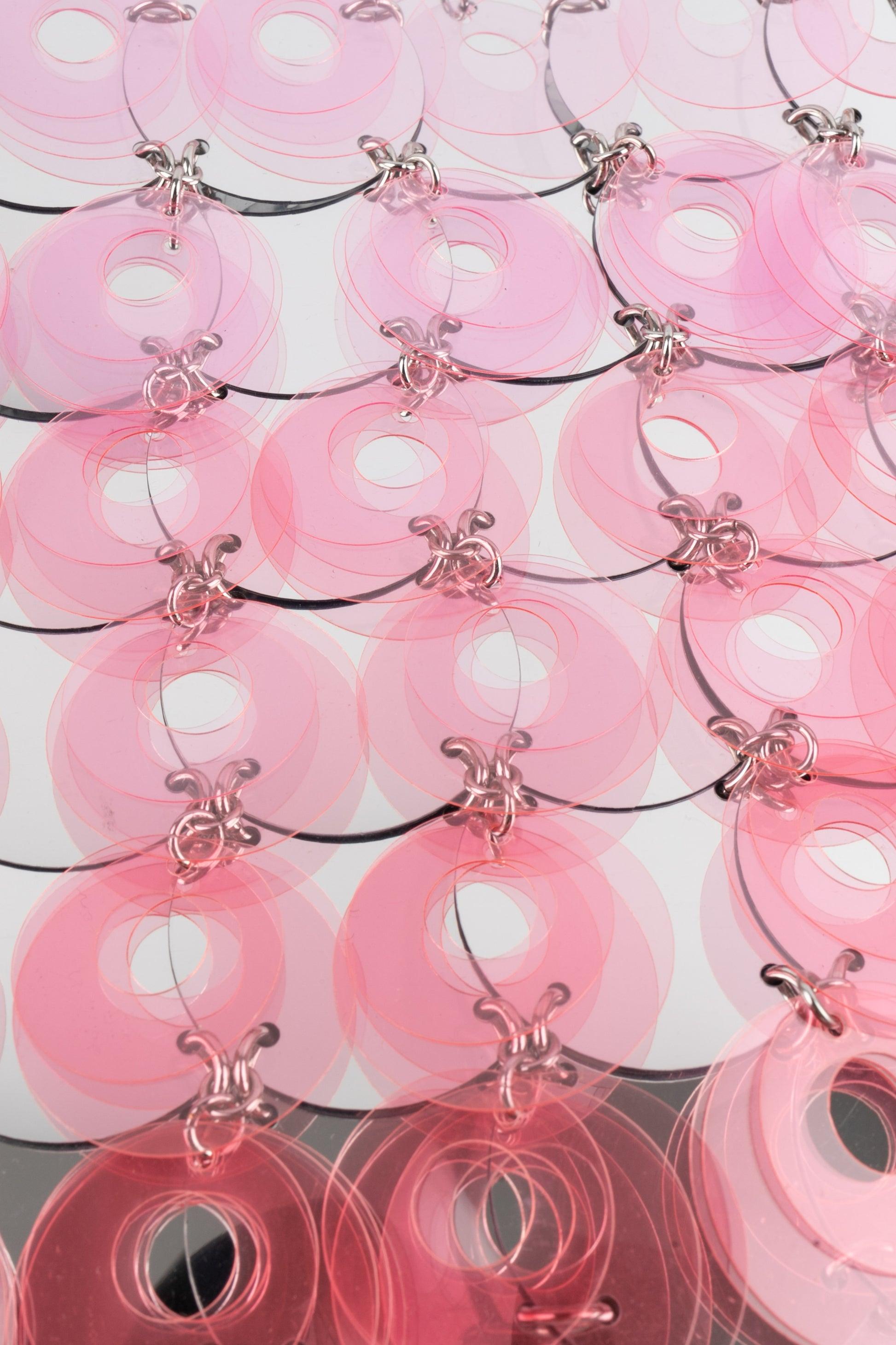 Paco Rabanne Silvery and Transparent Pink Pastilles Bag, 2022 2