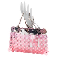 Pastillero Paco Rabanne Plateado y Rosa Transparente, 2022