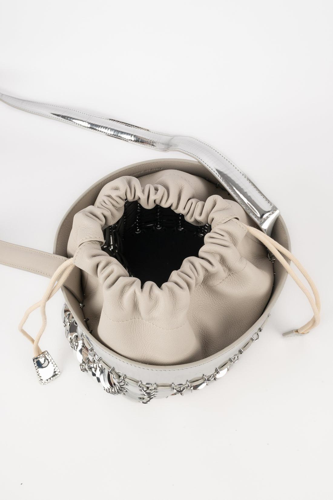Women's Paco Rabanne Silvery Bucket Bag For Sale
