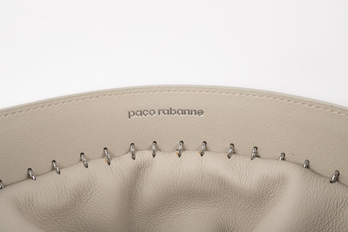 Paco Rabanne Silvery Bucket Bag For Sale 3