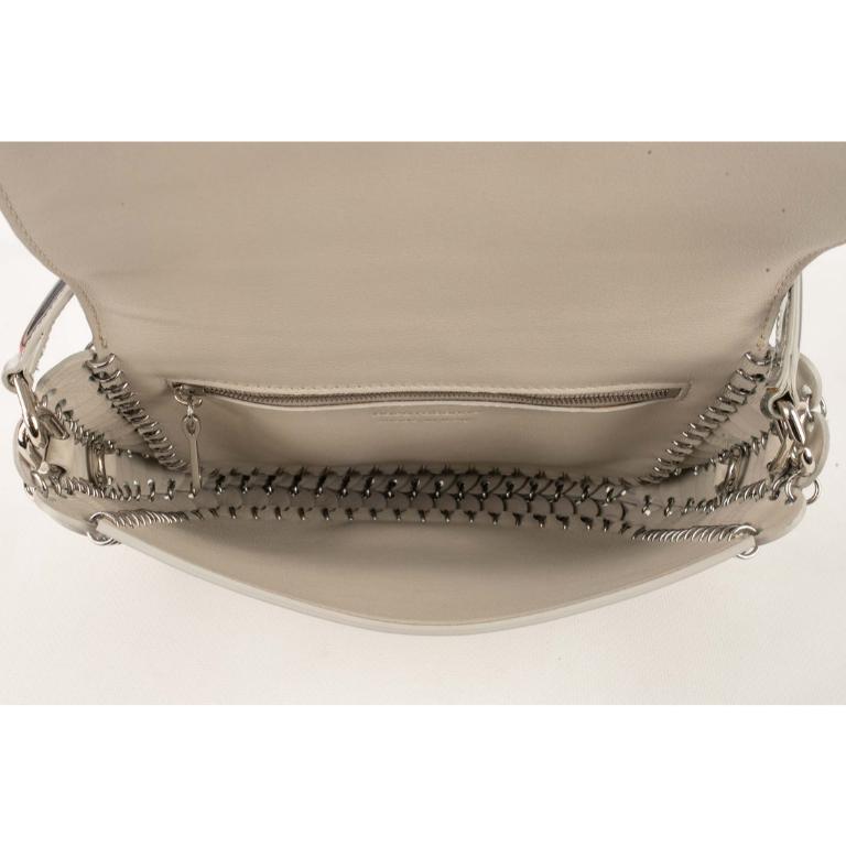Paco Rabanne Silvery Leather Bag, 2019 For Sale 5