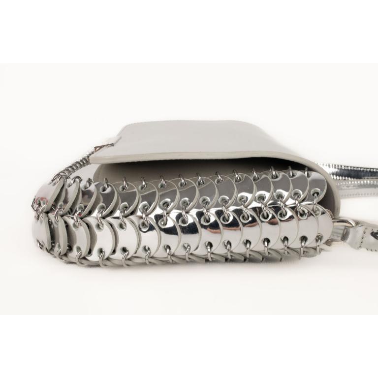 Paco Rabanne Silvery Leather Bag, 2019 For Sale 3