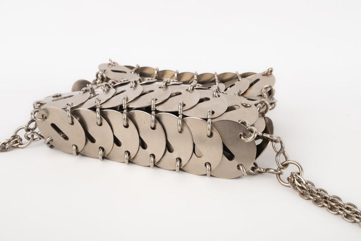 Women's Paco Rabanne Silvery Metal Bag, 1969