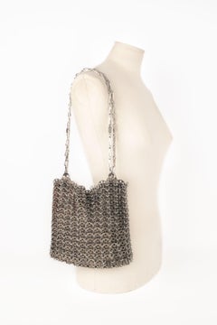 Paco Rabanne Silvery Metal Bag