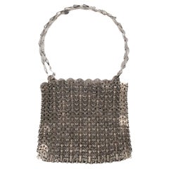 Paco Rabanne Silberne Metalltasche aus Metall