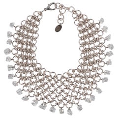 Paco Rabanne Silberne Metallhalskette, 2000er-Jahre