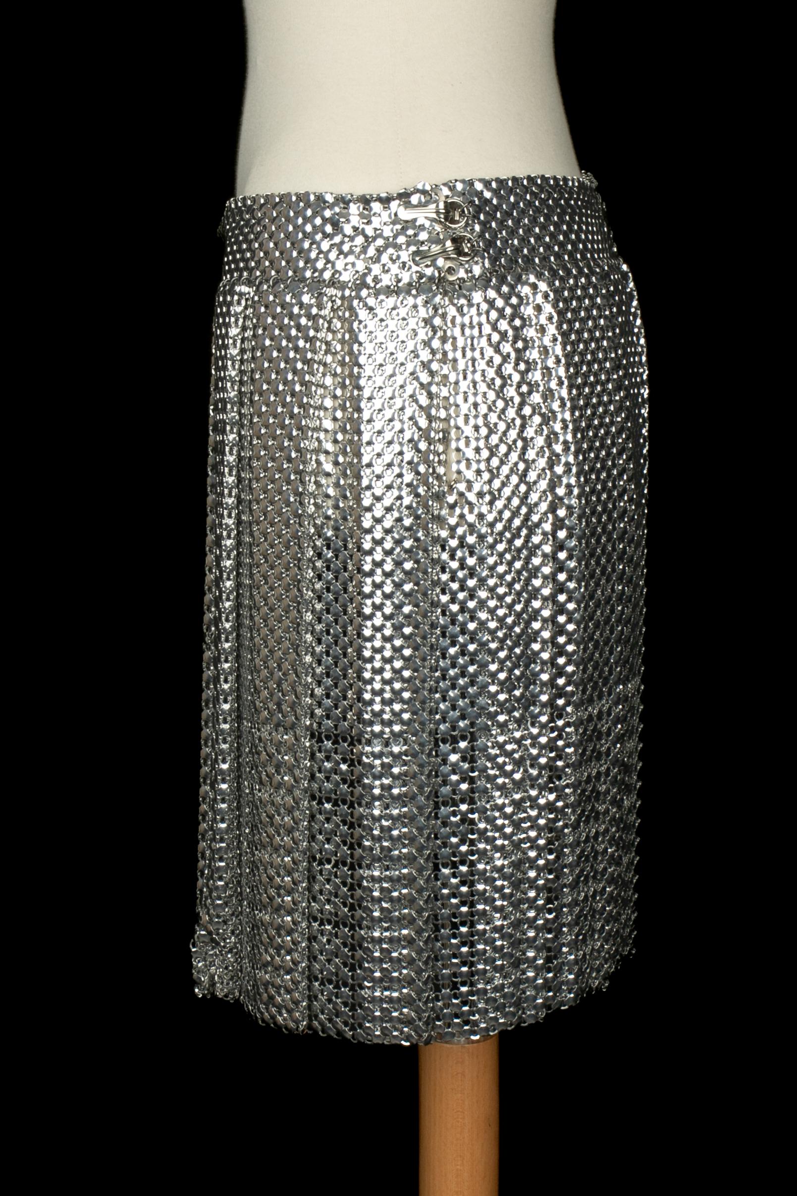 De las mujeres Paco Rabanne silvery skirt Fall 2013 en venta