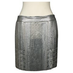 Paco Rabanne silvery skirt Fall 2013