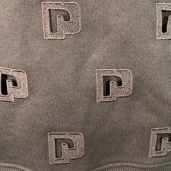 PACO RABANNE Größe S Schwarz Baumwollmischung Ausschnitt Logo Kapuzenpullover