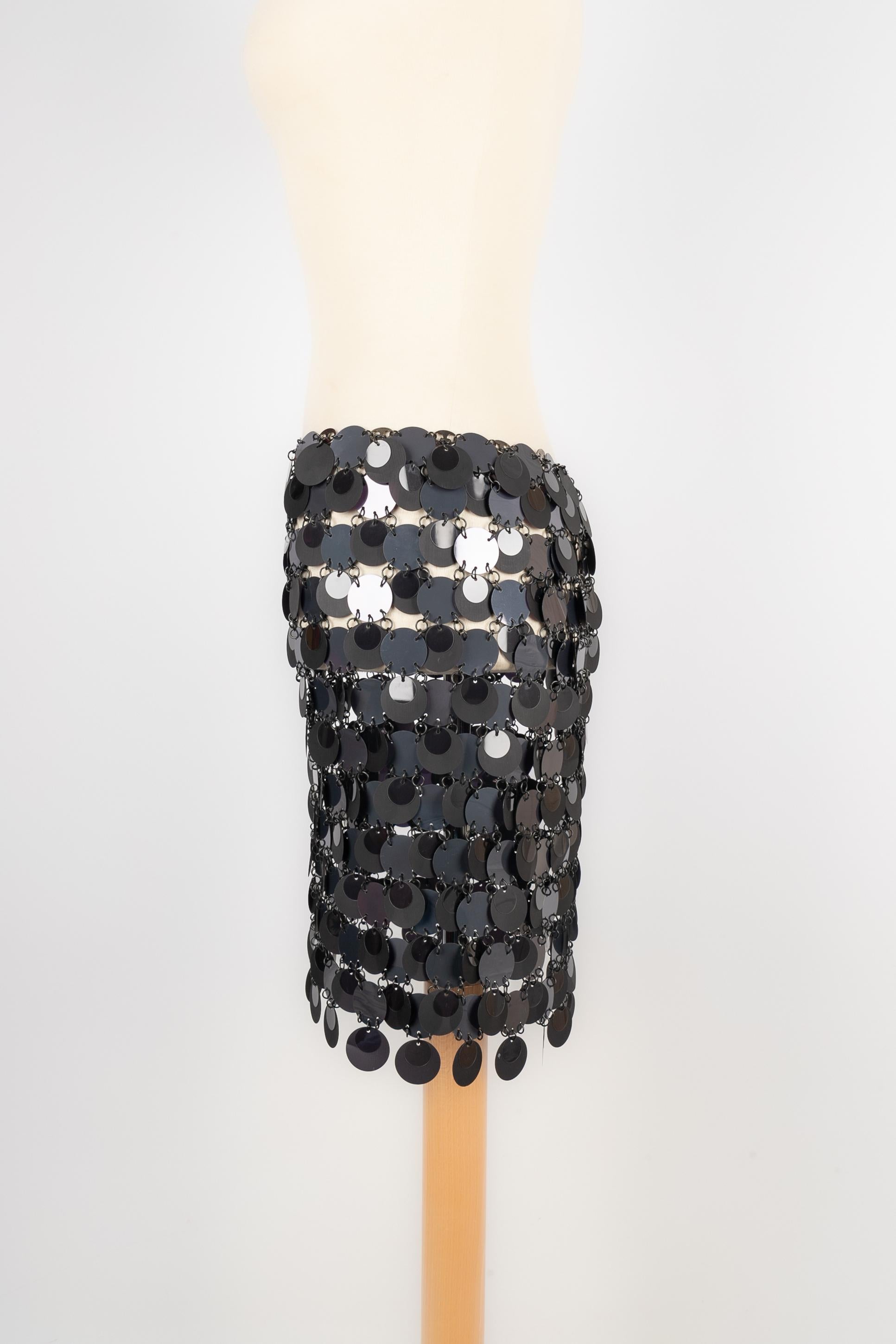 Black Paco Rabanne skirt For Sale