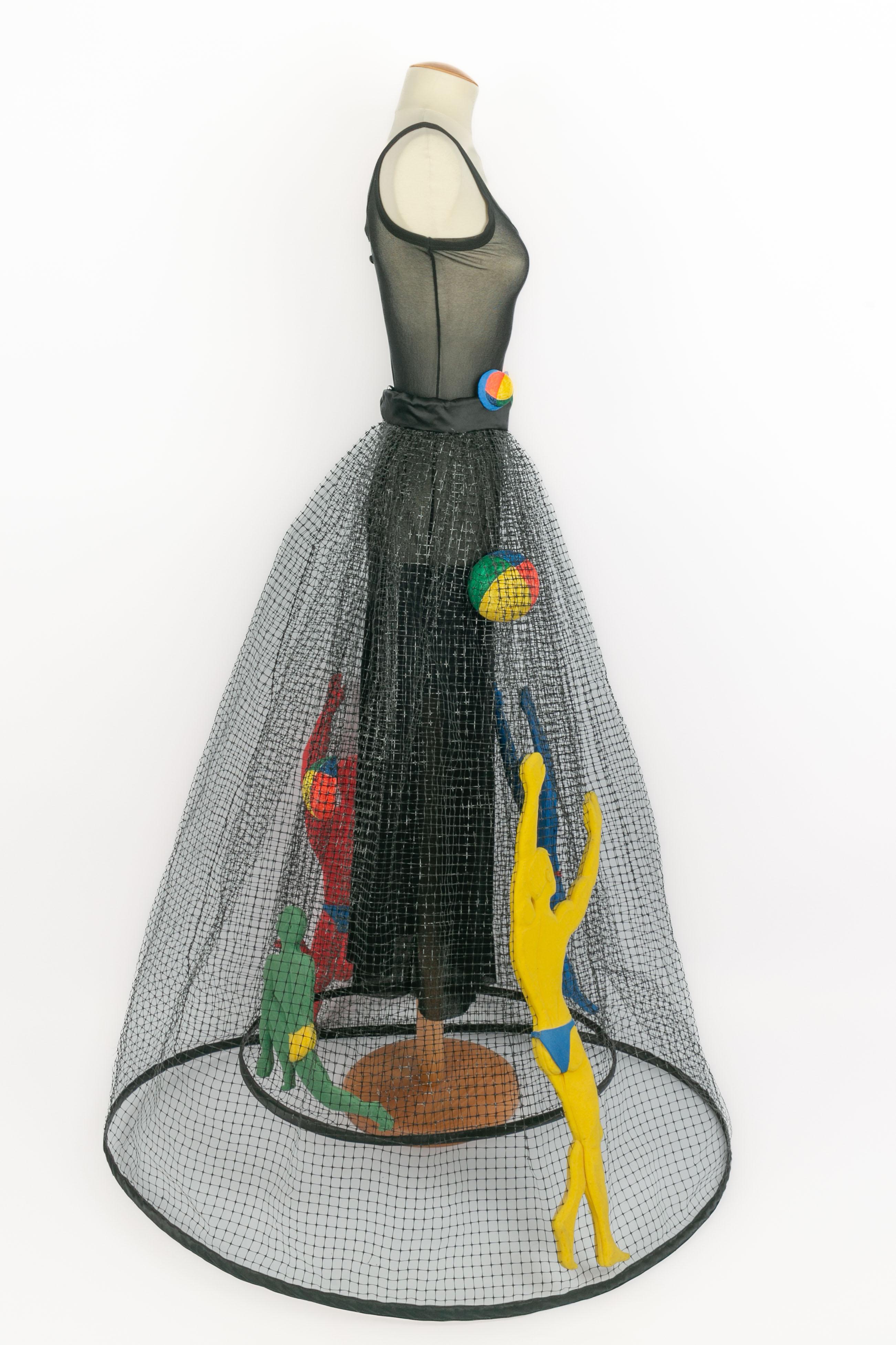 Paco Rabanne Rock Haute Couture Sommer 1993 (Grau) im Angebot