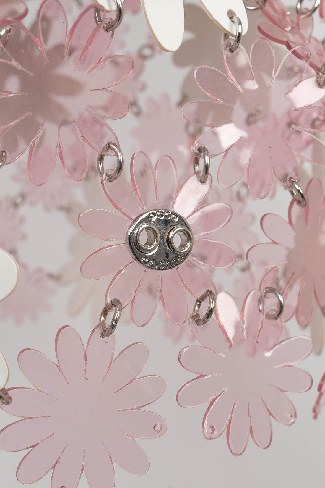 Paco Rabanne Skirt in Pink and White Flower, 2020 For Sale 6