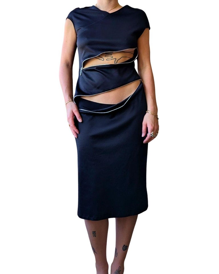 paco rabanne jersey dress Rabanne - Ivory Long Dress In Lace And Jersey - T46 - Women