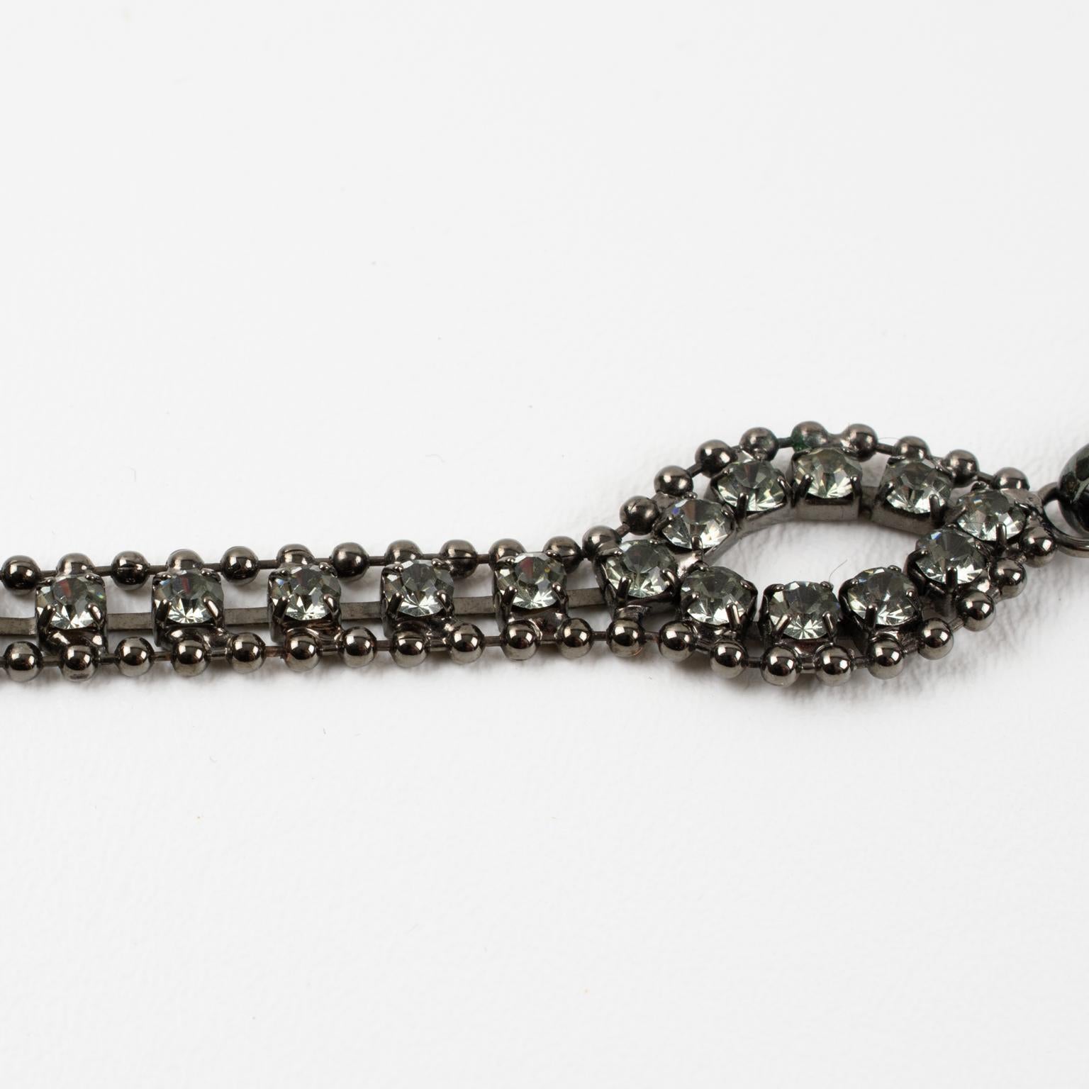 Collana A Link in stile Paco Rabanne, drappeggio futuristico, A Space Age in vendita 2