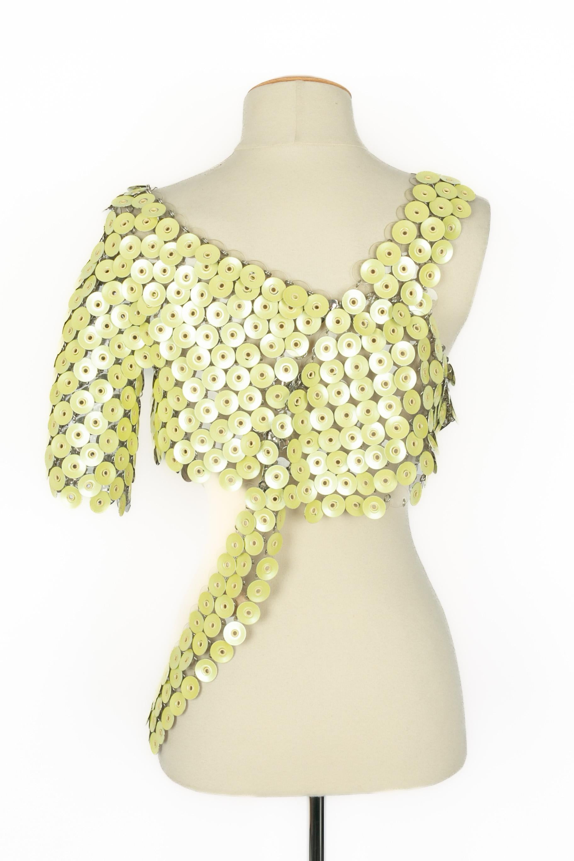 Paco Rabanne Oberteil Frühjahr-Sommer 1989 Damen im Angebot