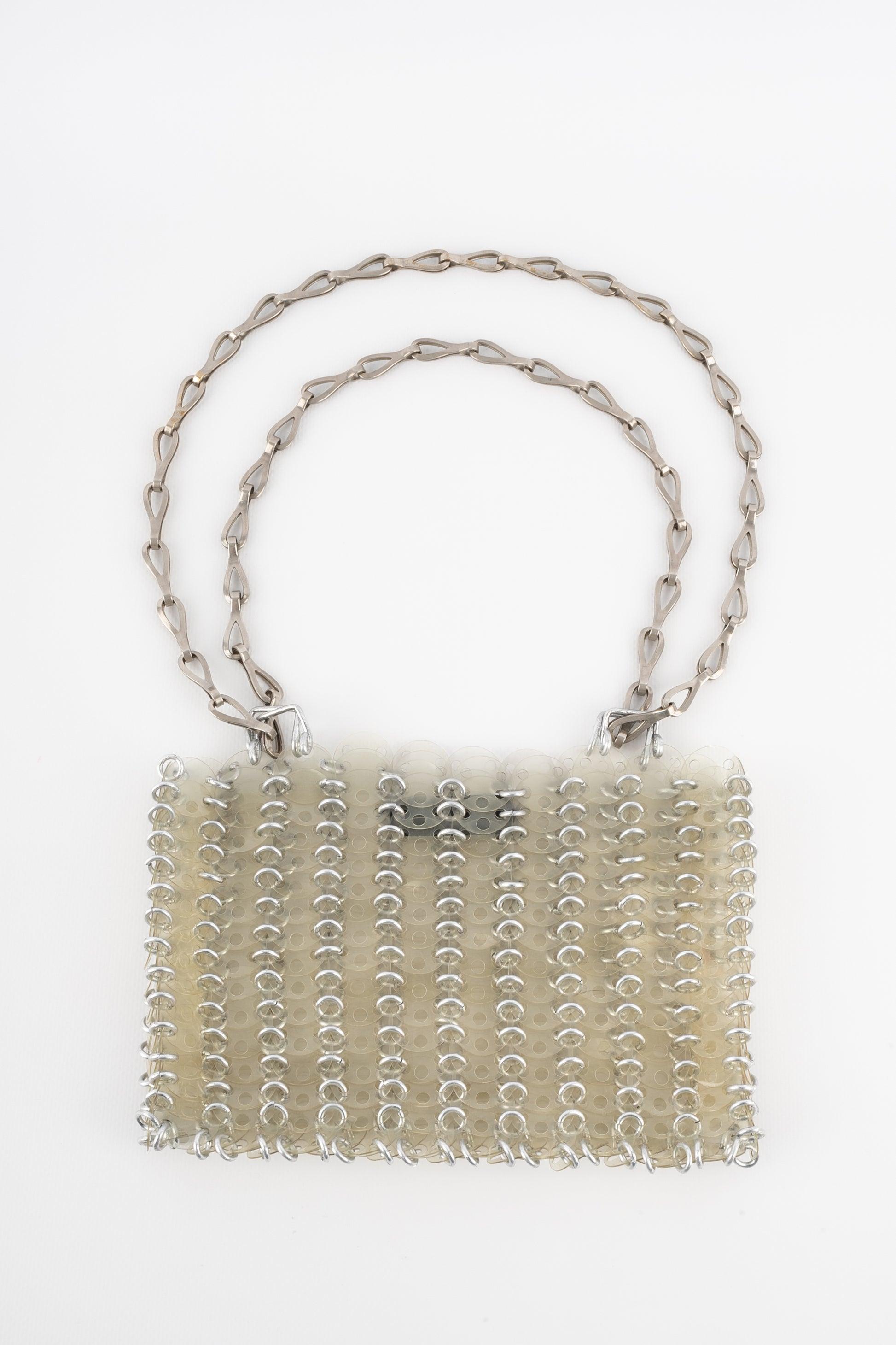 Beige Paco Rabanne Transparent Celluloid Pastilles Bag, 1969 For Sale