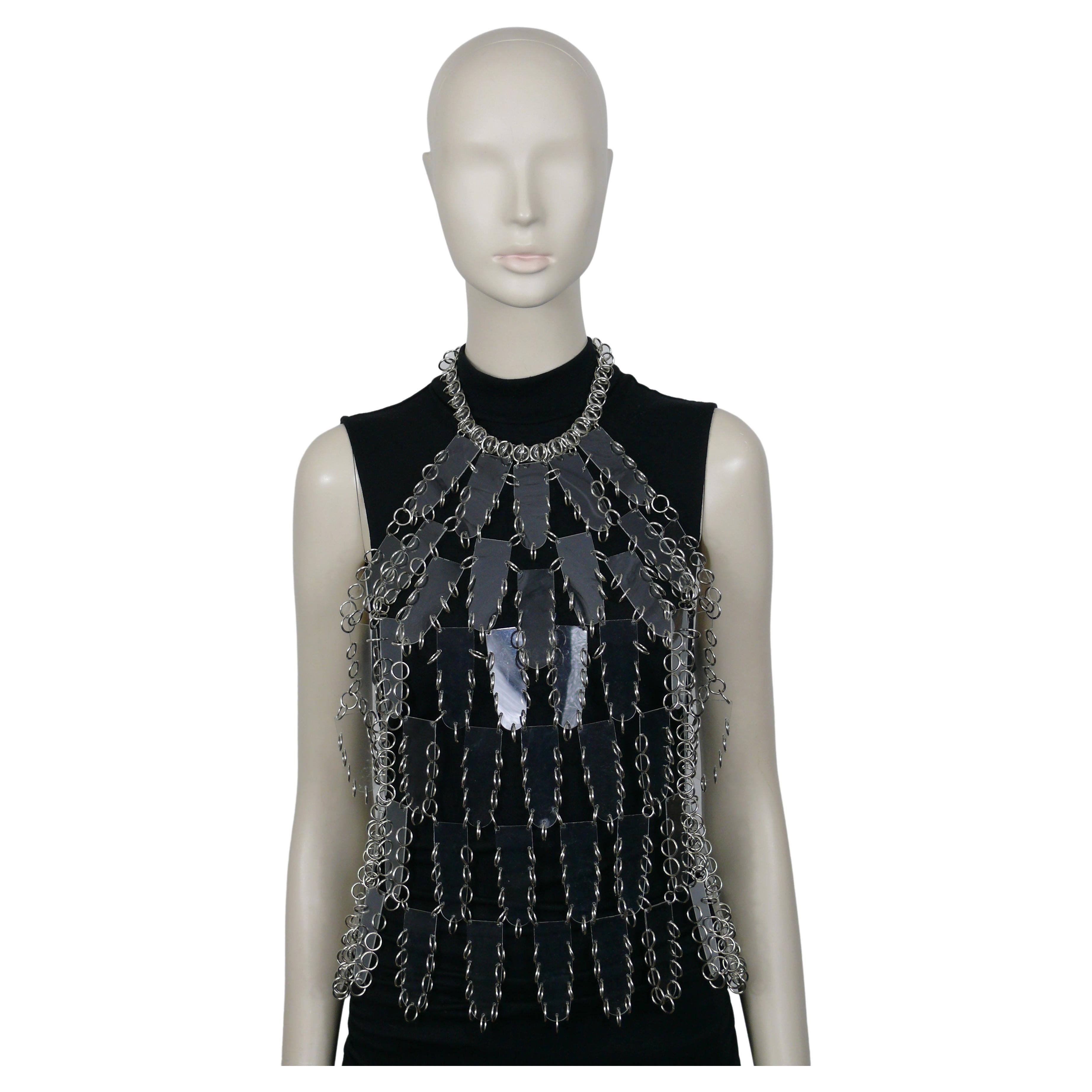 PACO RABANNE Vintage Clear Acrylic Halter Top For Sale