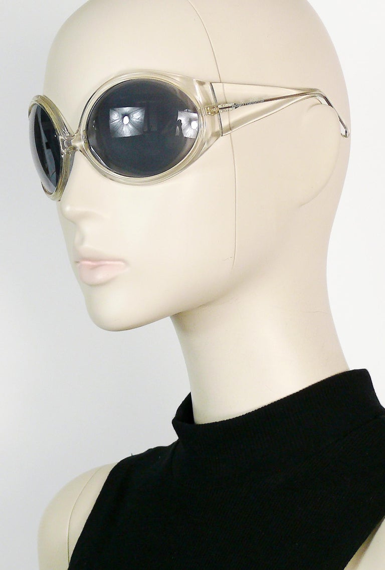 Paco Rabanne Vintage Clear Sunglasses For Sale 1