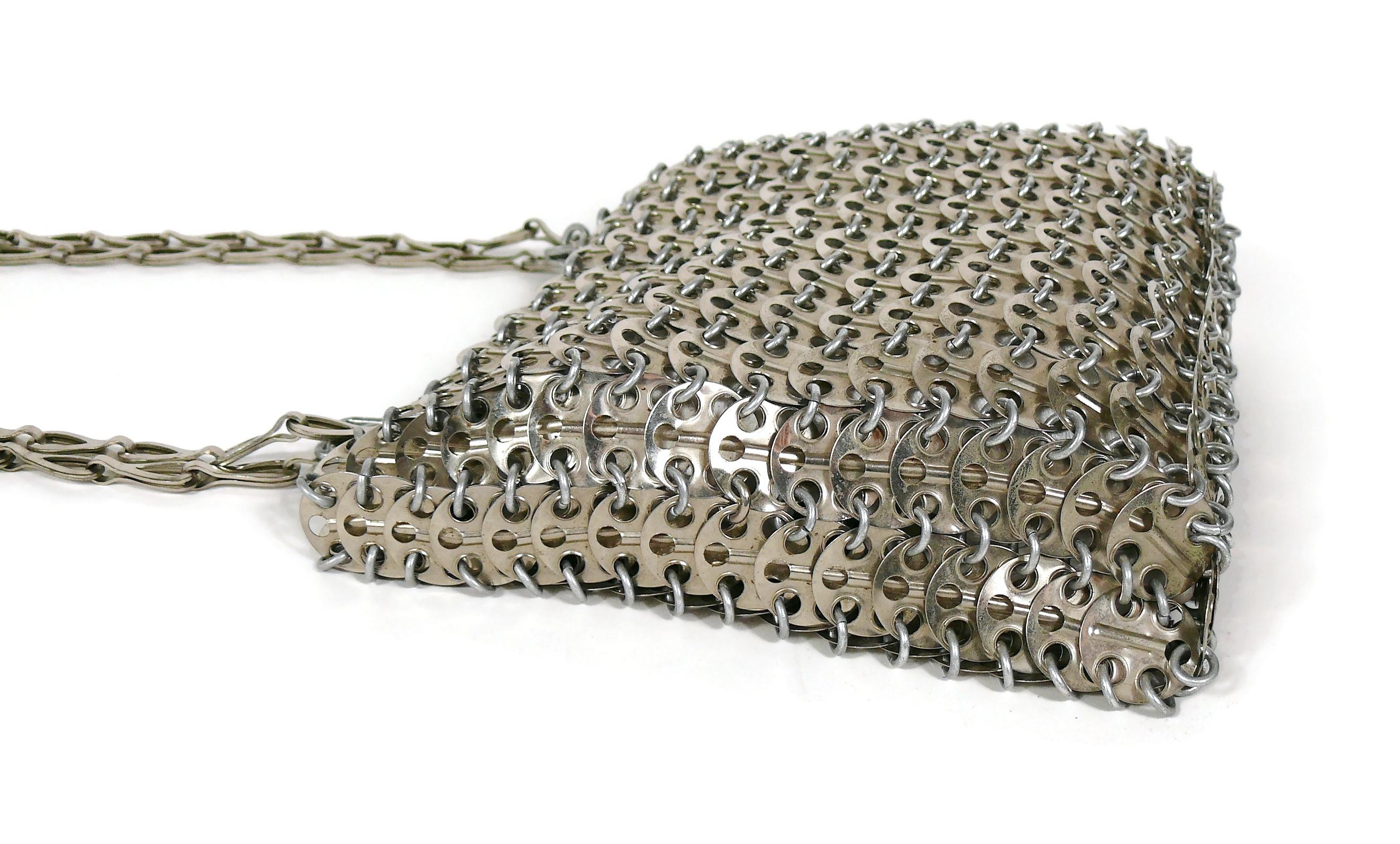 Paco Rabanne Vintage Iconic 1969 Metal Chain Mail Bag In Good Condition In Nice, FR