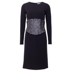 Paco Rabanne Vintage Prototype Runway Dress - Leather Corset - FW 2001