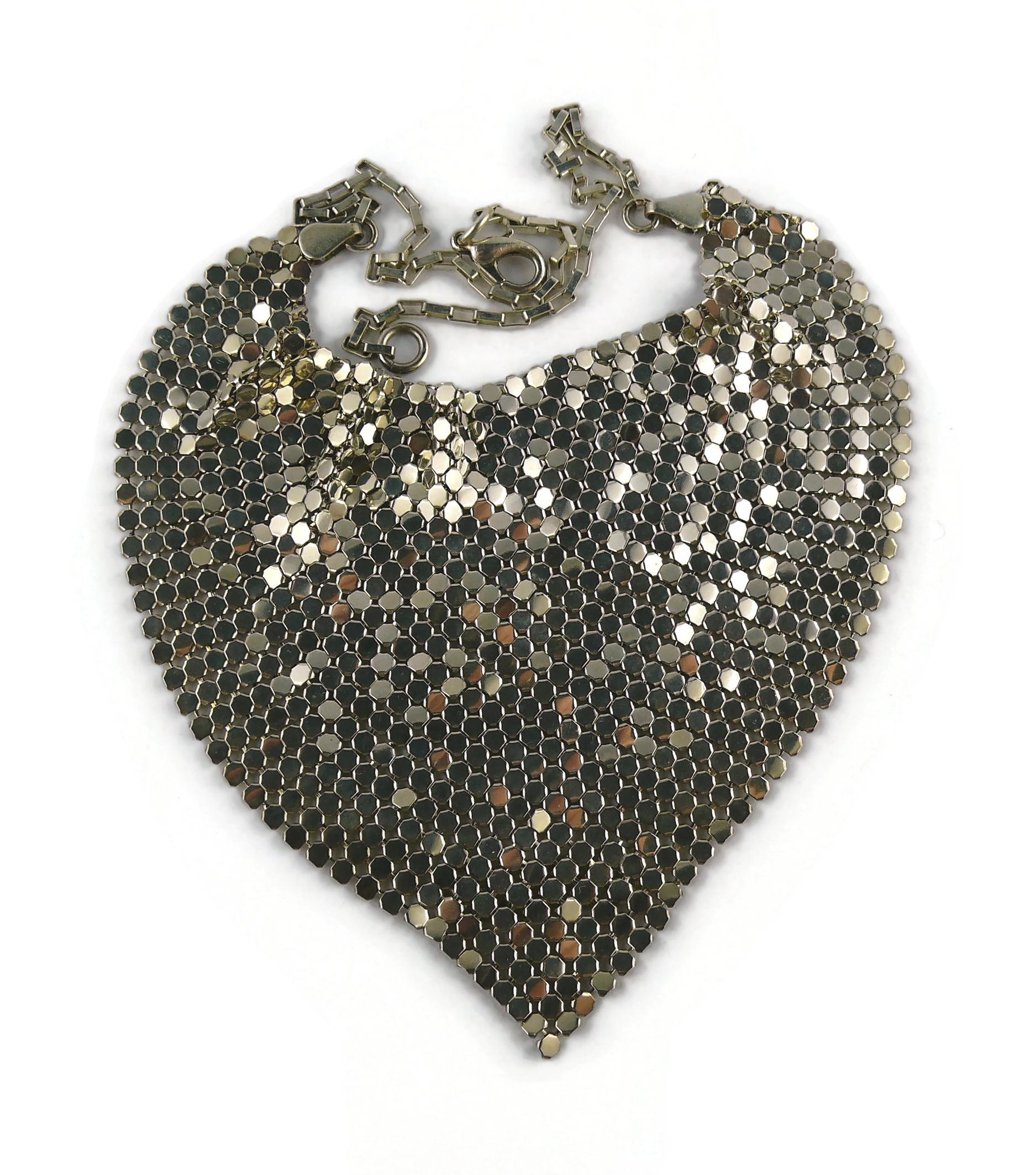 Paco Rabanne Vintage Silver Mesh Metal Necklace 1