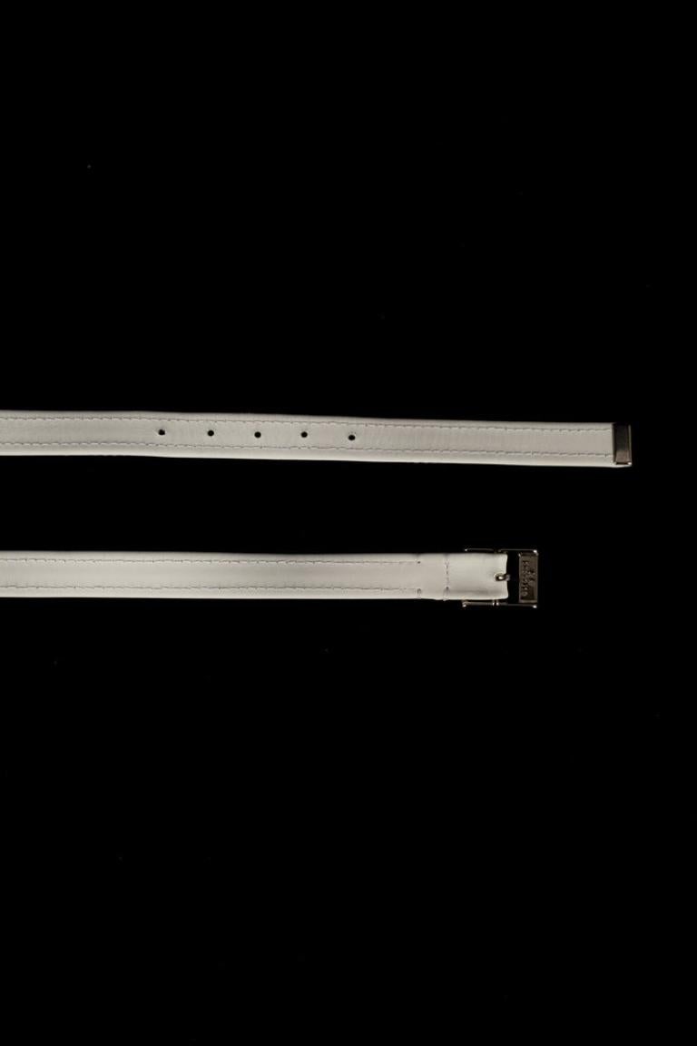 Paco Rabanne White Leather Belt For Sale 1