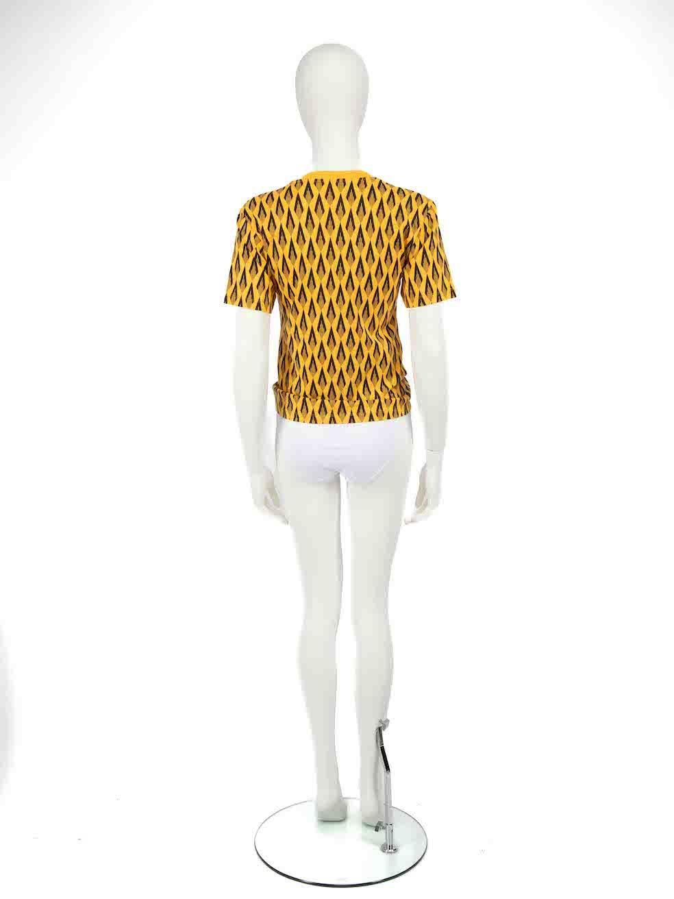 Paco Rabanne Yellow Ciao Paco T-Shirt Size M In New Condition For Sale In London, GB