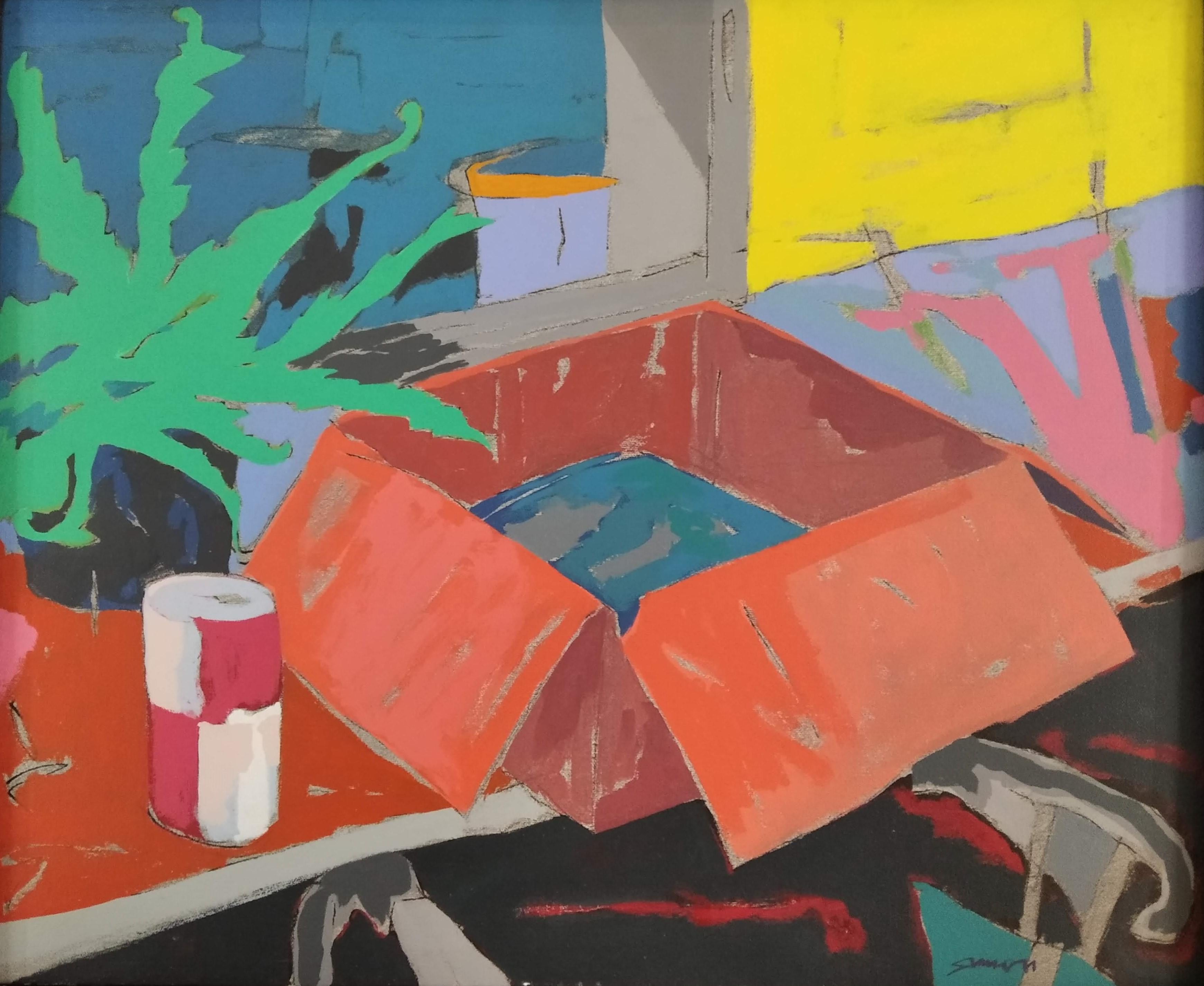 Still-Life Painting de Paco Simon - Caja Rosa