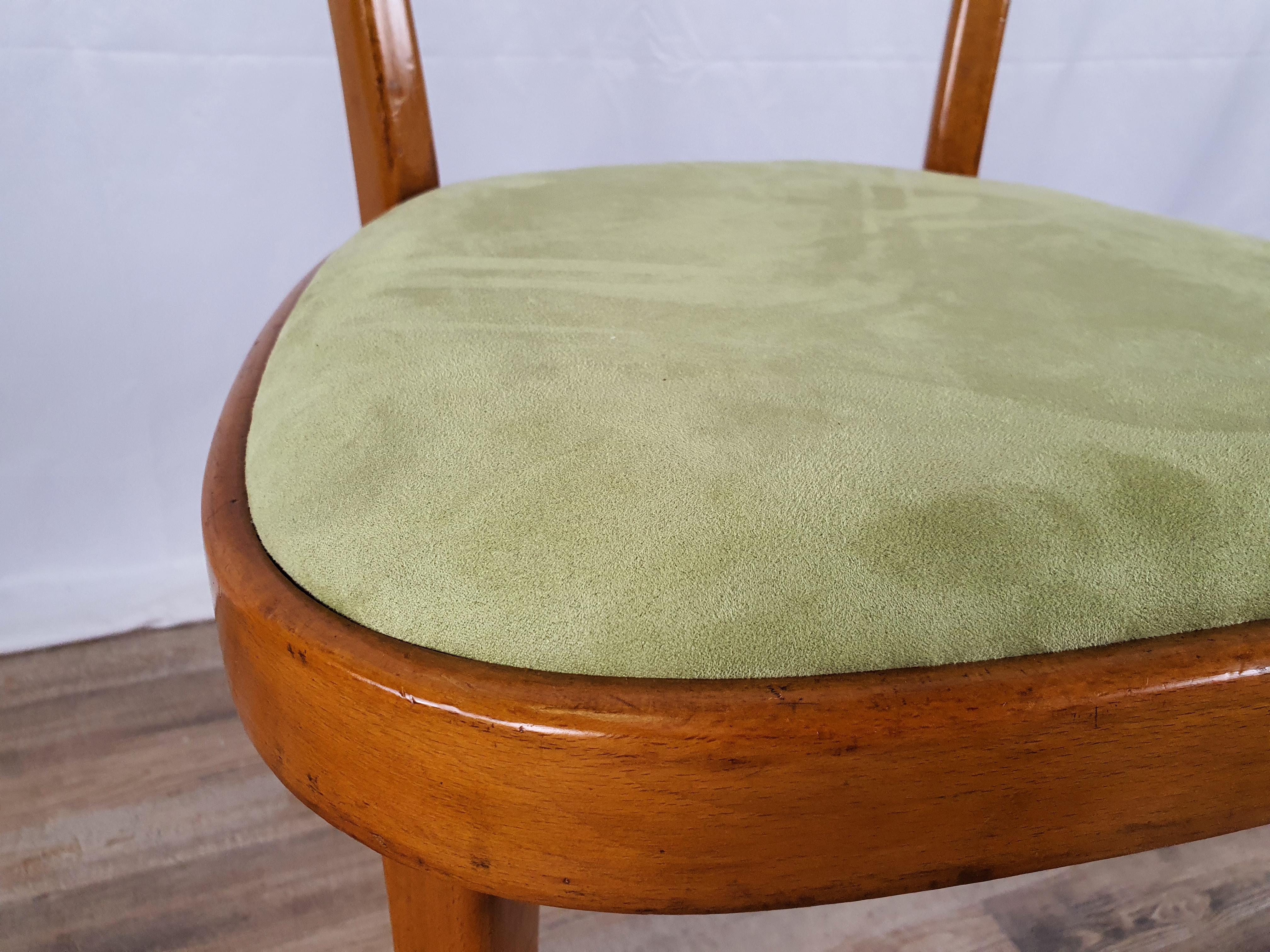 Padded Beech Chair from the 1950s 4