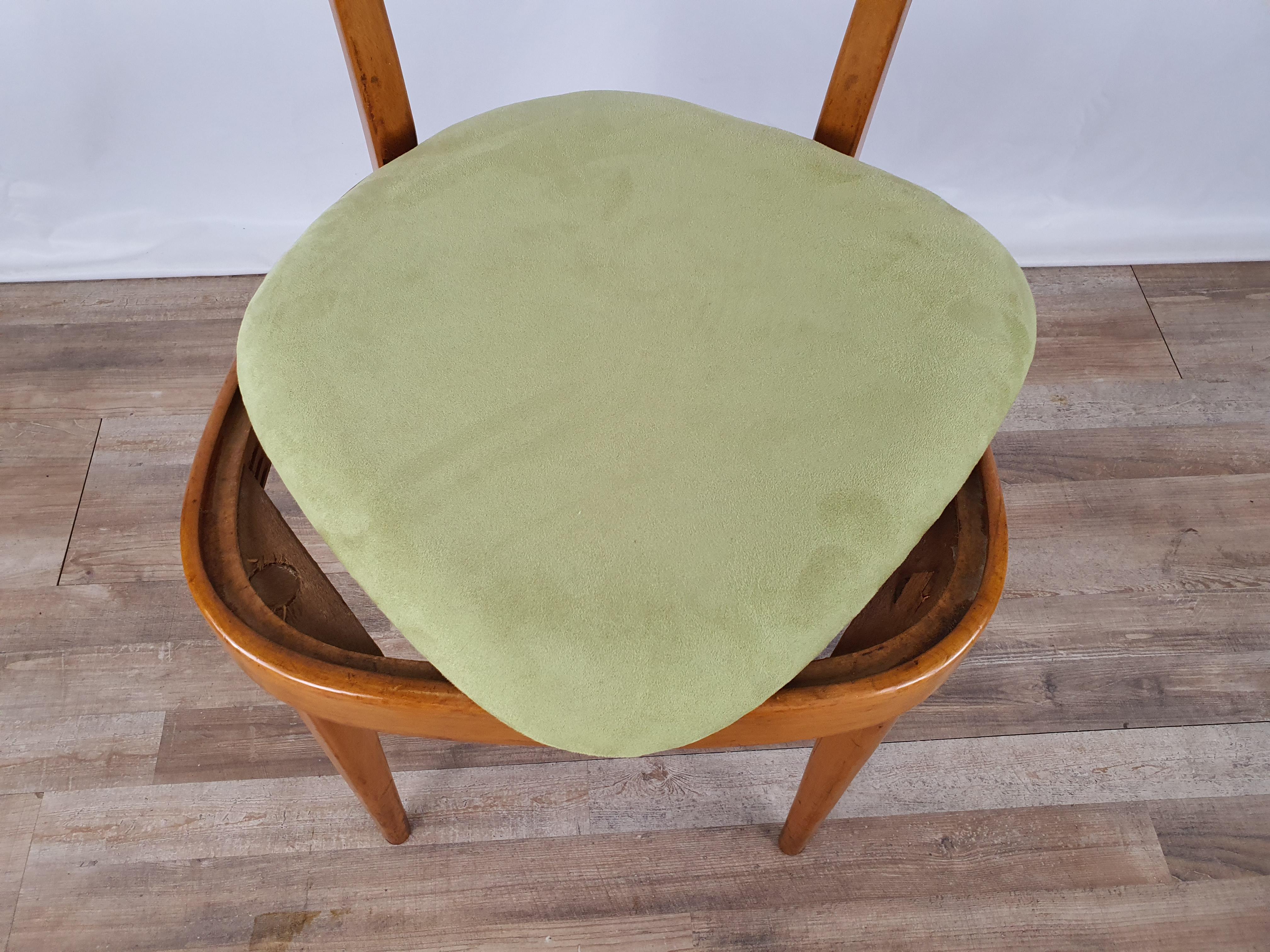 Padded Beech Chair from the 1950s 10