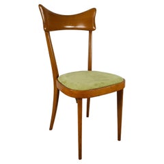 Vintage Padded Beech Chair from the 1950s